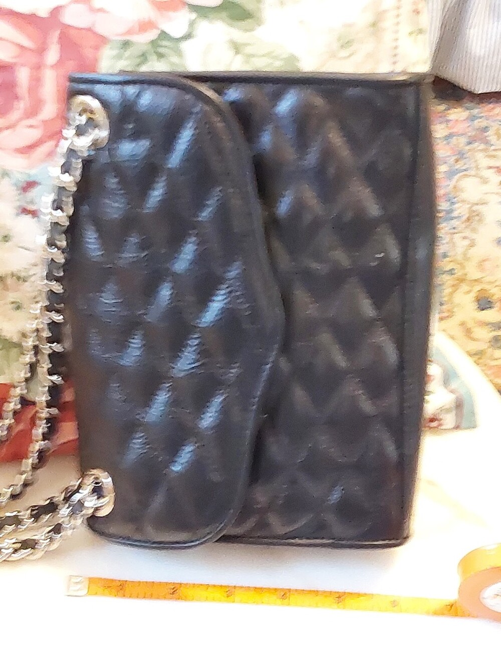 NWOT Rebecca Minkhoff Black Quilted Leather Bag, Shoulder Chain Strap - Picture 4 of 8